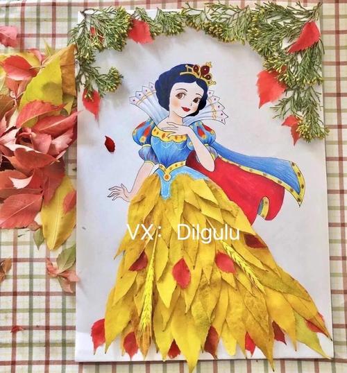 树叶贴画作品图片大全(手工贴画作品图片大全)