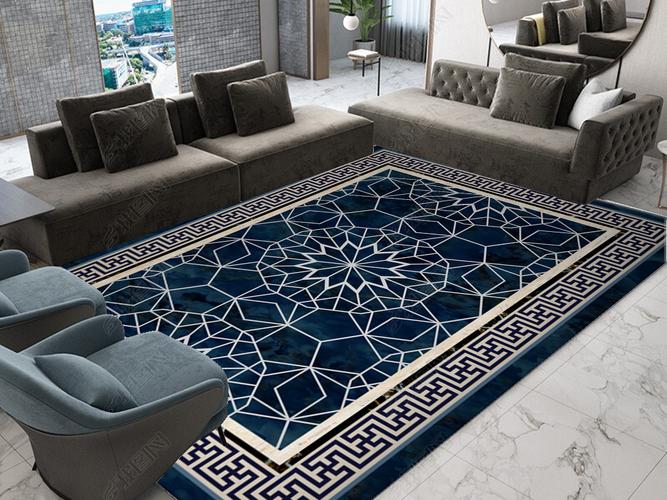 原创高档客厅地毯版权可商用