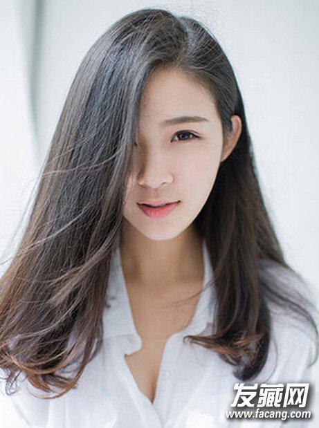 【图】五款简约的中长发 清纯最显迷人(4)_中长发型