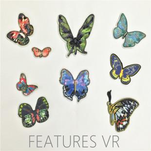 新款特色diy刺绣蝴蝶布贴 精美服装小饰品补丁贴/花贴 厂家直销批