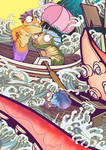 加勒比海怪—— 野孩子绘画