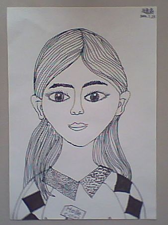 暑假美术班a班——线描画-妈妈【2010.7.20】