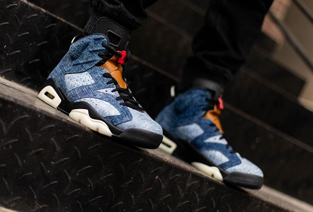 aj6水洗丹宁上脚效果 aj6水洗丹宁值得入手吗