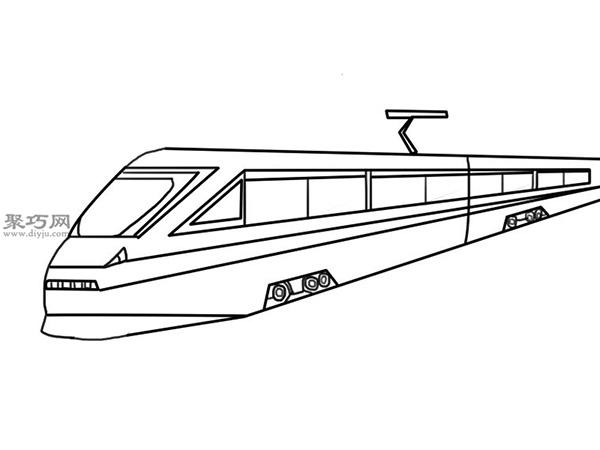 动车的画法步骤教你画小火车画法