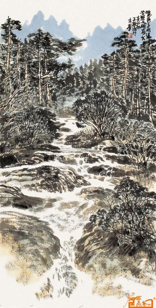 名家 王梦湖 山水 - 作品55
