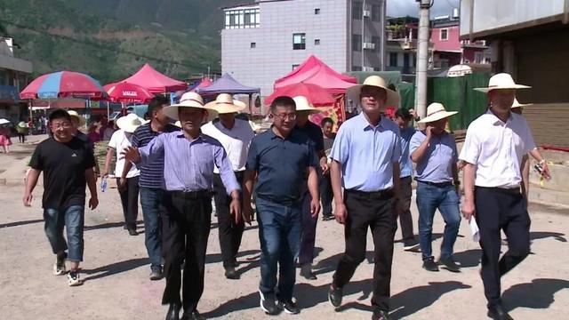 7月11日,鹤庆县委副书记,县长张洪军带队到龙开口镇