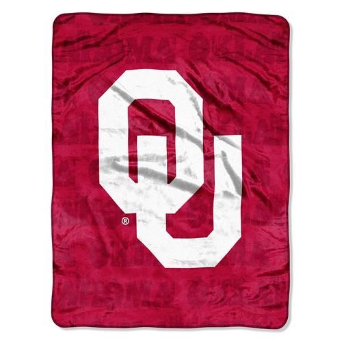 oklahoma sooners ncaa micro raschel blanket (grunge series) (46