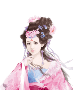 古风——粉衣女子