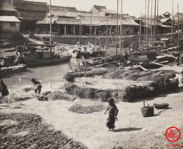 1914年,济宁境内的大运河.