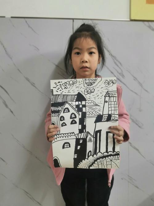 重重叠叠的房子_绘画_文化_绘画