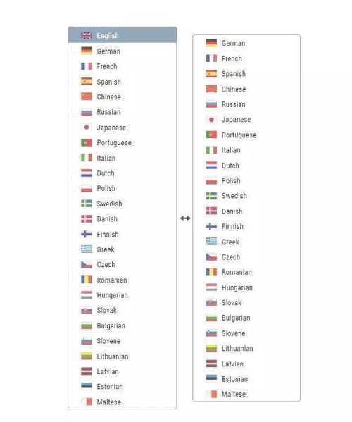 除了英法德意等大语种外,甚至还有立陶宛语和马耳他语这