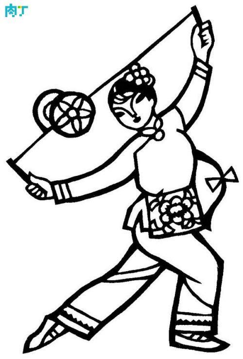 焦作非物质文化遗产太极拳简笔画