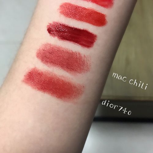 dior740 mac chili 秋冬常用口红试色