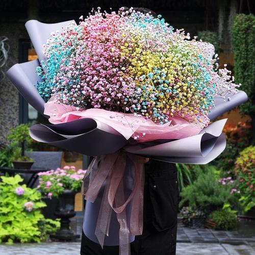 购客鲜花速递同城北京上海杭州配送进口满天星花束生日花店订花送