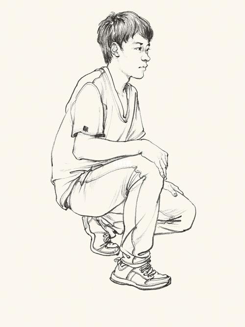 最适合初学者临摹的速写范本_速写_临摹_广州美术学院