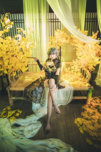 v家 金丝雀洛天依cosplay