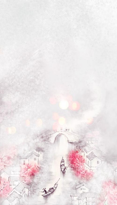 古风/底图/背景/海报/花/船.汜荩处理去水印.