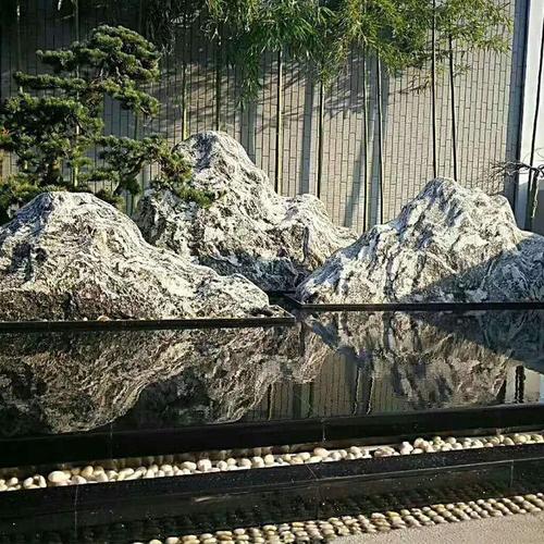 雪浪石切片组合泰山石片石景观石枯山水用石日式园林风支持定制