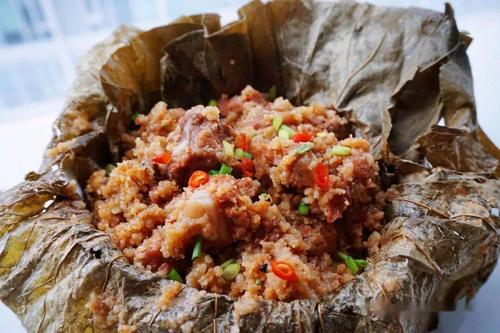 麻辣鲜香粉蒸肉,做起来有多简单?_荷叶粉蒸肉