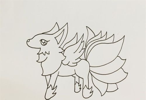 九尾狐怎么画步骤