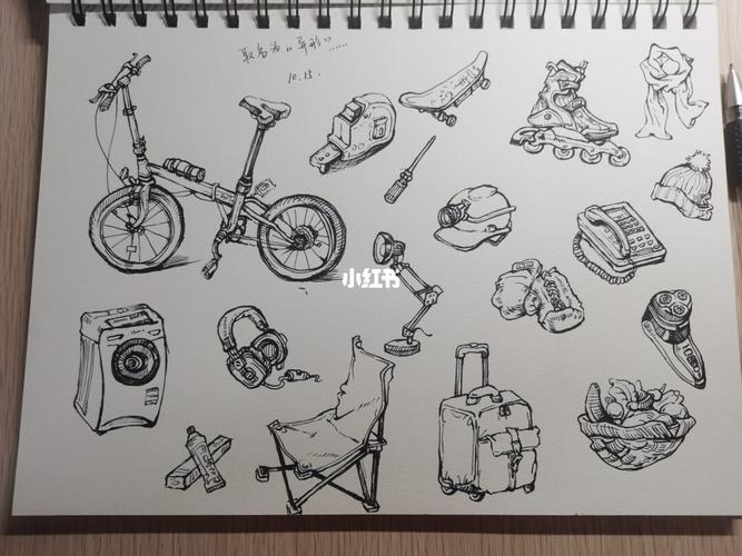 生活小物品的临摹_速写_文化_绘画