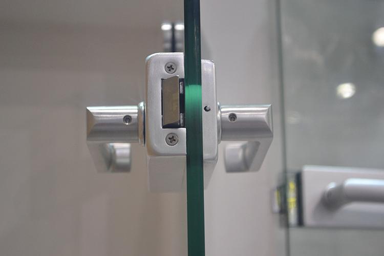 免费提样 铝合金办公室门锁 玻璃推拉门锁隔断门锁