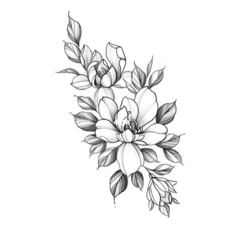 武汉 怪咖纹身 素花手稿分享_纹身_文化_绘画