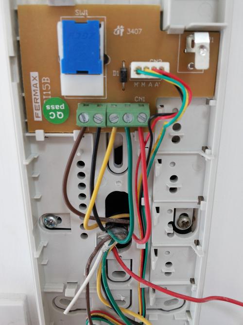 5线对讲门铃接线图