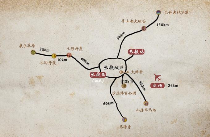             张掖景点一览