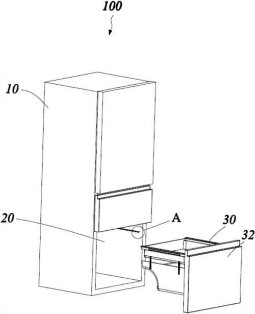 抽屉组件及冰箱制造技术,冰箱抽屉拆卸示意图专利_技
