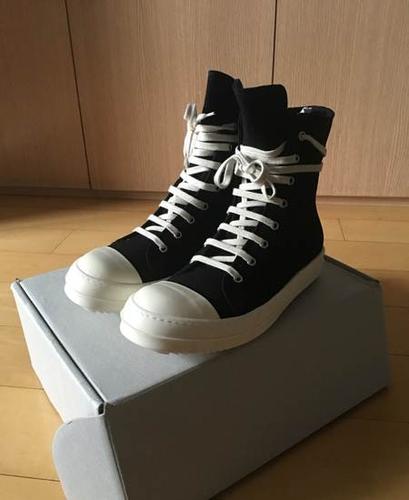 rick owens ro 副线 帆布大匡威