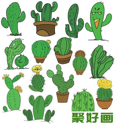简笔仙人掌
