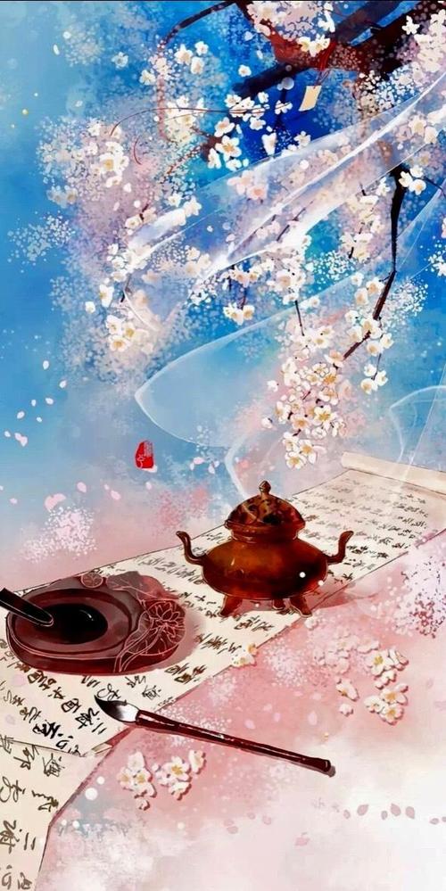 古风背景图,似真,似假,似梦幻