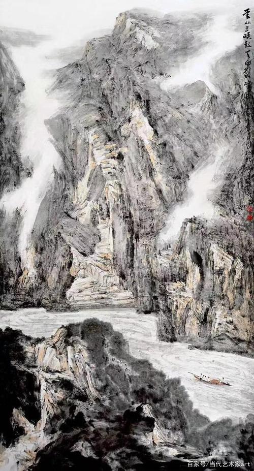 实力派画家李小白的山水画