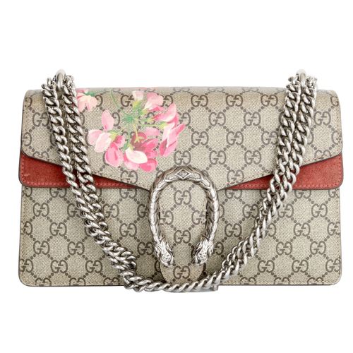 0新]古驰gucci女士花卉中号单肩斜挎包酒神包斜跨包包