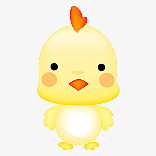 一只卡通小鸡