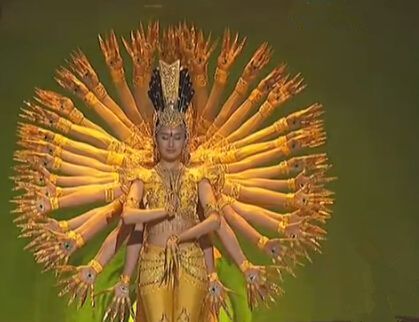 apec千手观音震撼上演 21位聋哑演员演绎|图