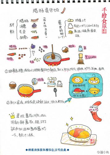 手绘菜谱