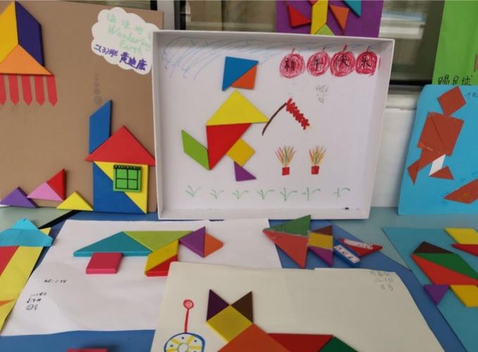 二年级同学制作的创意七巧板