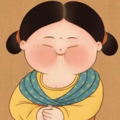 可爱胖妞妞q版古风卡通女头像(不一样的风格(^_^))