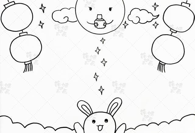 中秋佳节,情满人间!学画简单又好看的中秋节手抄报,含内容文字