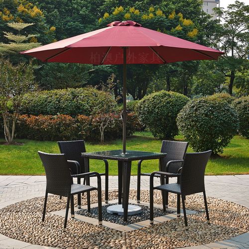 户外太阳伞室外庭院伞 带桌椅