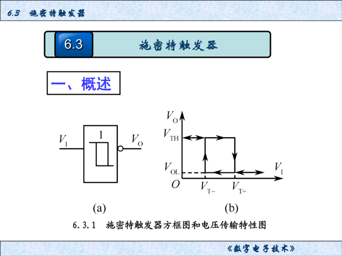 施密特触发器施密特触发器方框图和电压传输特性图.ppt