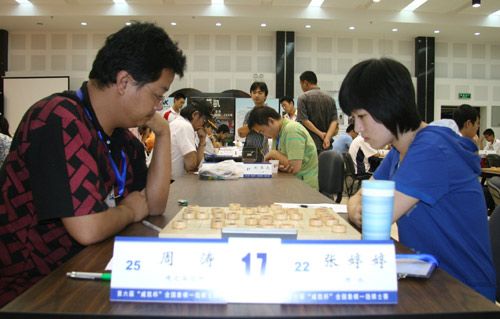图文-威凯杯一级棋士赛第4日现场周涛迎战张婷婷
