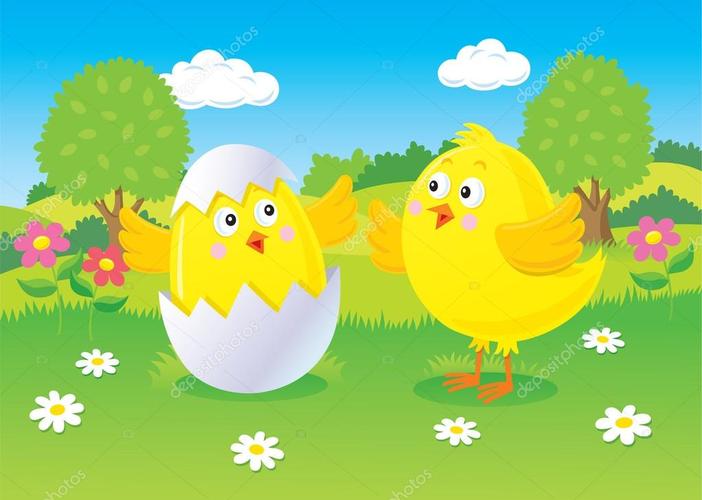 名称:宝贝小鸡孵化的蛋,而另一只小鸡手表上