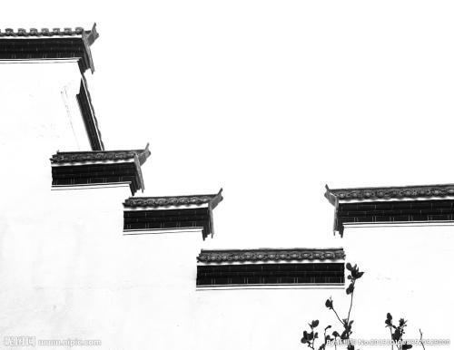 徽派建筑简笔画