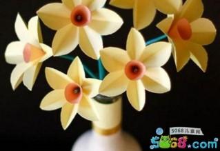 水仙花折纸花教程