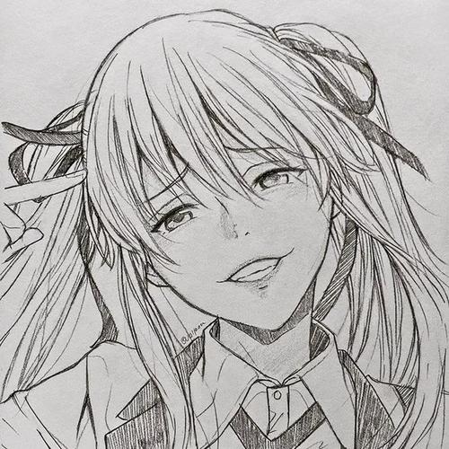 cg原画插画教程:临摹动漫人物手绘插画素材