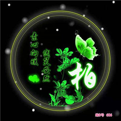 姓氏头像水,柏字荧光,素心向暖 浅笑安然