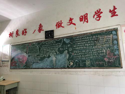 这次初三152班男生主动担任了黑板报小主人,绘写出防溺水的重要性.